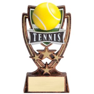 6 INCH PLASTIC MOLDED TENNIS TROPHY