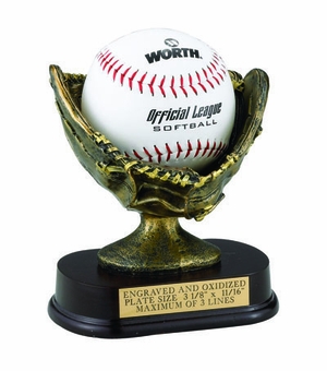 6 inch RESIN SOFTBALL GLOVE