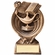6" LAMP OF KNOWLEDGE RESIN TROPHY ANTIQUE GOLD FINISH