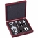 6 PIECE WINE GIFT SET ROSEWOOD FINISH