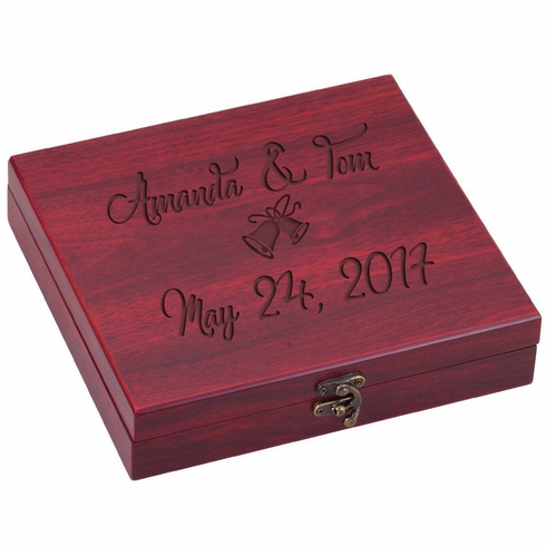 6 PIECE WINE GIFT SET ROSEWOOD FINISH