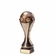 6" SOCCER BALL SCULPTED HEAVY WEIGHTED PLASTIC TROPHY ANTIQUE GOLD