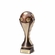6" SOCCER BALL SCULPTED HEAVY WEIGHTED PLASTIC TROPHY ANTIQUE GOLD