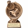 6" SWIMMING PARTICIPANT RESIN TROPHY ANTIQUE GOLD FINISH