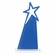6 x 10 BLUE ACRYLIC STAR TOWER AWARD