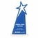 6 x 10 BLUE ACRYLIC STAR TOWER AWARD