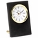 6 x 4 INCH BLACK LEATHERETTE QUARTZ MOVEMENT DESK CLOCK