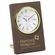 6 x 4 INCH BROWN LEATHERETTE QUARTZ MOVEMENT DESK CLOCK