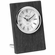6 x 4 INCH GREY LEATHERETTE QUARTZ MOVEMENT DESK CLOCK