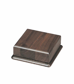 6 X 6 INCH SQUARE GENUINE WALNUT BASE