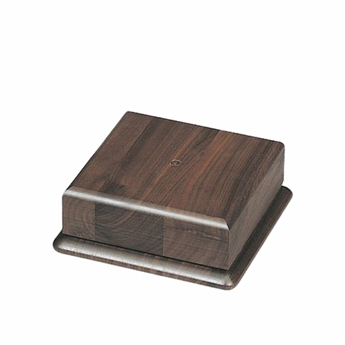 6 X 6 INCH SQUARE GENUINE WALNUT BASE