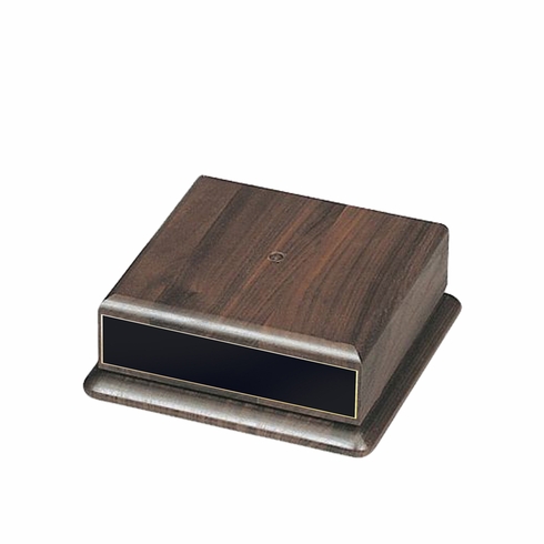 6 X 6 INCH SQUARE GENUINE WALNUT BASE