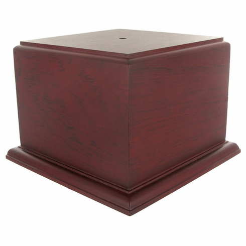 6 X 6 X 5-1/8 ROSEWOOD FINISH CUP OR BOWL BASE
