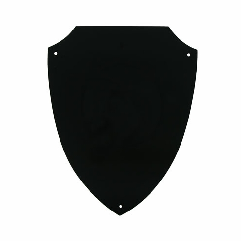 6 X 7-1/2 BLACK BRASS SHIELD