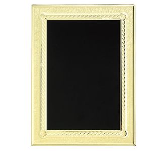 6 X 8 BLACK GOLD ALUM.PLATE