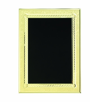 6 X 8 BLACK GOLD ALUM.PLATE