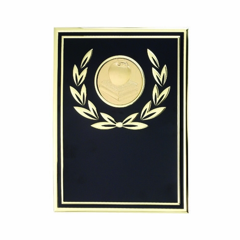 6 X 8 BLACK/GOLD ALUMINUM PLATE HOLDS INSERT