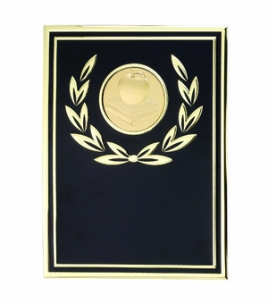 6 X 8 BLACK/GOLD ALUMINUM PLATE HOLDS INSERT
