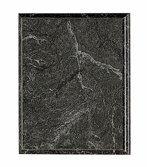 6 X 8 BLACK MARBLEIZED PLAQUE