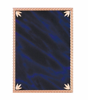 6 X 8 BLACK PLATE  EMBOSSED
