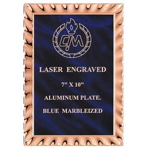 6 X 8 BLACK PLATE EMBOSSED