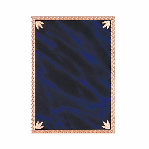 6 X 8 BLACK PLATE  EMBOSSED