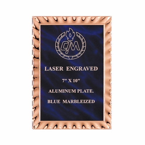 6 X 8 BLACK PLATE EMBOSSED