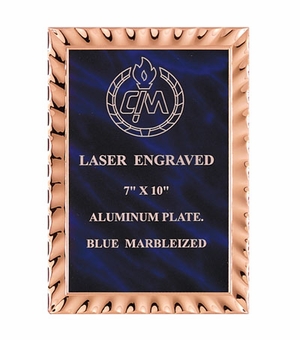 6 X 8 BLUE PLATE EMBOSSED