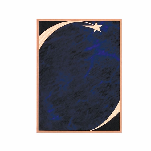 6 X 8 BLUE SCREENED STAR PLATE