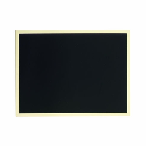6 X 8 INCH BLACK SCREENED PLATE, ADHESIVE BACK
