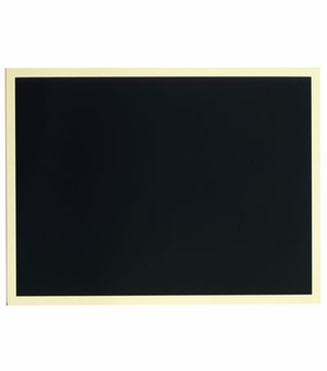 6 X 8 Inch Black Screened Plate with Adhesive Back