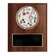 6 X 8 INCH DARK CHERRY FINISH AND CAST STONE RESIN MUSIC PLAQUE