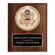 6 X 8 INCH DARK CHERRY FINISH PLAQUE WITH GOLD WREATH AND U.S. SEAL INSIGNIA STONE RESIN PLAQUE MOUNT