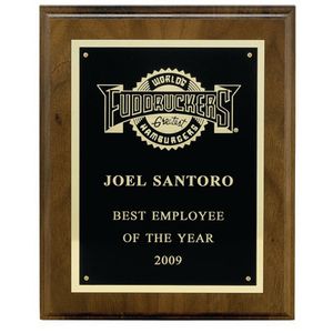 6 X 8 INCH PLAQUE WITH BLACK SCREENED PLATE