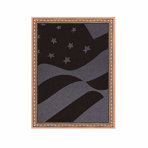 6 X 8 SCREENED FLAG PLATE
