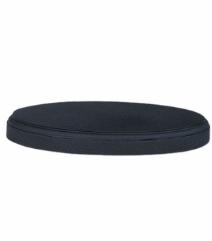 6 X 9-1/2 X 1 BLACK OVAL BASE