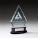 7-1/2 INCH GLASS ARROW HEAD AWARD 