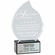 7-1/2 INCH HEIGHT OPTICAL CRYSTAL FLAME AWARD