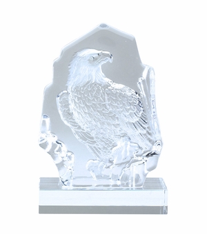 7-1/2 INCH SCULPTED EAGLE GLASS AWARD