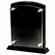 7-1/2 x 10 IN BLACK PIANO FINISH PLAQUE STAND WITH RAISED ACRYLIC PLATE