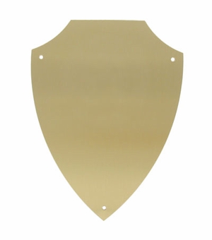 7-1/2 X 9-3/4 BRASS SHIELD