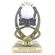 7-1/4 INCH FULL COLOR MODELED VOLLEYBALL TROPHY ON MARBLE BASE