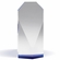 7-3/4 INCH BEVELED CRYSTAL TOWER BLUE BASE