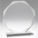 7-3/4 INCH CRYSTAL 8 SIDED OCTAGON AWARD 