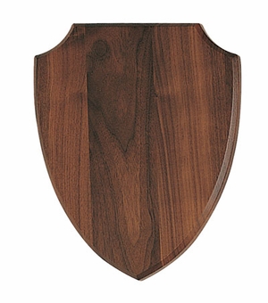 7-3/4 X 9-3/8 WALNUT SHIELD