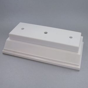 7-7/8 X 4-1/4 X 1-1/8 WHITE BASE AND  LID, 2 PCS SET