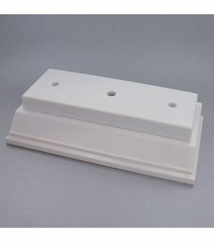 7-7/8 X 4-1/4 X 1-1/8 WHITE BASE AND  LID, 2 PCS SET