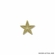 7/8 INCH BRIGHT GOLD 3D TEXTURED STAR LAPEL PIN