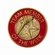 7/8 INCH BRIGHT GOLD RED "TEAM MEMBER OF THE WEEK" LAPEL PIN