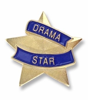 7/8 INCH DRAMA STAR LAPEL PIN